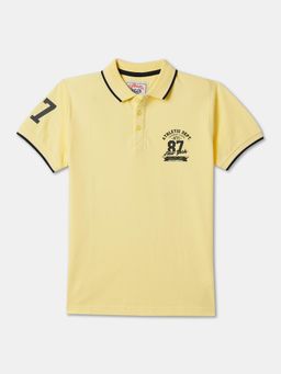 R&B - Cotton Regular Fit Half Sleeve Collar Neck Boys Polo T-shirt