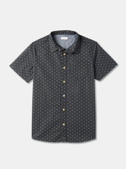 R&B - Cotton Regular Fit Half Sleeve Collar Neck Boys Shirt