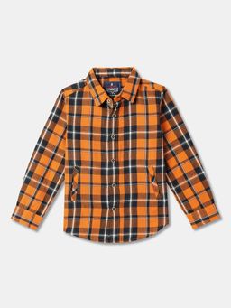 R&B - Cotton Regular Fit Full Sleeve Collar Neck Boys Shirt