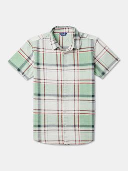 R&B - Cotton Regular Fit Half Sleeve Collar Neck Boys Shirt