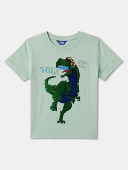 R&B - Cotton Regular Fit Half Sleeve Round Neck Boys T-shirt