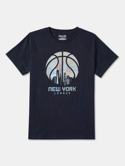 R&B - Cotton Regular Fit Half Sleeve Round Neck Boys T-shirt