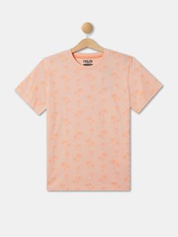 R&B - Cotton Relaxed Fit Half Sleeve Round Neck Boys T-shirt