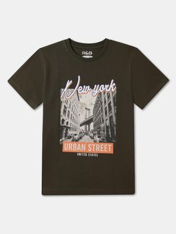 R&B - Cotton Regular Fit Half Sleeve Round Neck Boys T-shirt