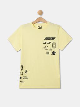 R&B - Cotton Regular Fit Half Sleeve Round Neck Boys T-shirt