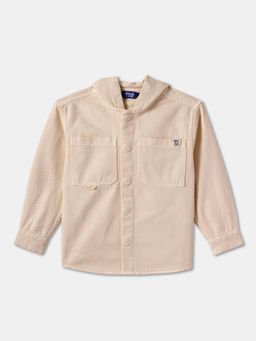 R&B - Cotton Regular Fit Full Sleeve Hooded Boys Shirt