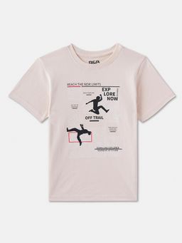 R&B - Cotton Regular Fit Half Sleeve Round Neck Boys T-shirt