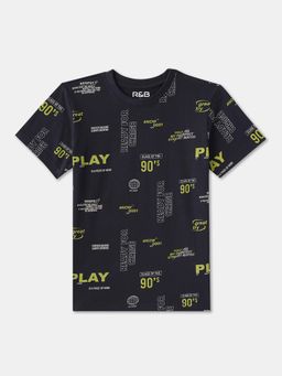 R&B - Cotton Regular Fit Half Sleeve Round Neck Boys T-shirt