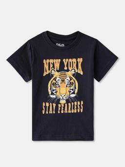 R&B - Cotton Regular Fit Half Sleeve Round Neck Boys T-shirt