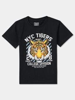 R&B - Cotton Regular Fit Half Sleeve Round Neck Boys T-shirt