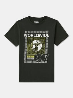R&B - Cotton Regular Fit Half Sleeve Round Neck Boys T-shirt