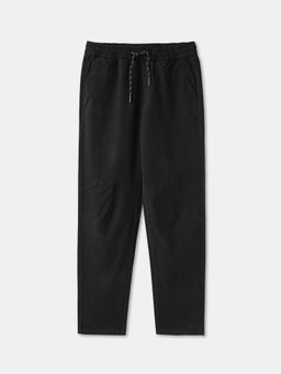 R&B - Cotton Relaxed Fit Solid Drawstring Waist Boys Trouser