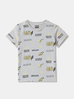 R&B - Cotton Regular Fit Half Sleeve Round Neck Boys T-shirt