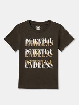 R&B - Cotton Regular Fit Half Sleeve Round Neck Boys T-shirt