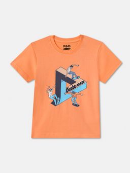 R&B - Cotton Regular Fit Half Sleeve Round Neck Boys T-shirt