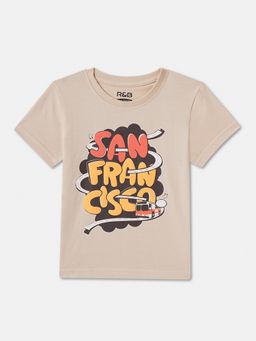 R&B - Cotton Regular Fit Half Sleeve Round Neck Boys T-shirt