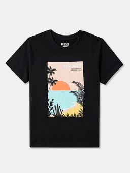 R&B - Cotton Regular Fit Half Sleeve Round Neck Boys T-shirt