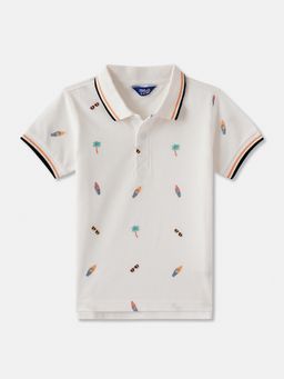 R&B - Cotton Regular Fit Half Sleeve Collar Neck Boys Polo T-shirt