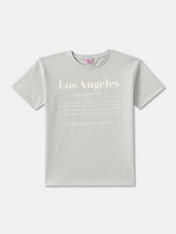 R&B - Cotton Regular Fit Half Sleeve Round Neck Girls T-shirt