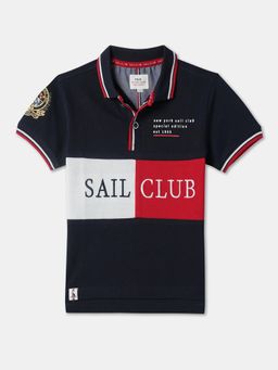 R&B - Cotton Regular Fit Half Sleeve Collar Neck Boys Polo T-shirt