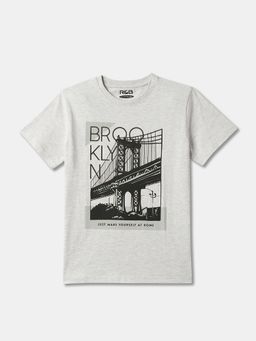 R&B - Cotton Regular Fit Half Sleeve Round Neck Boys T-shirt