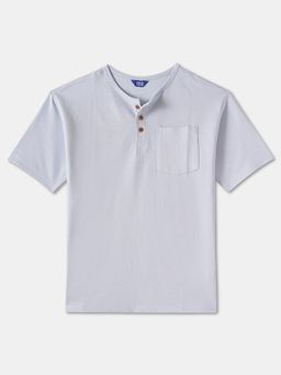 R&B - Cotton Regular Fit Half Sleeve Henley Neck Boys T-shirt