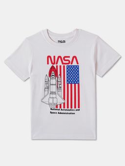 R&B - Cotton Regular Fit Half Sleeve Round Neck Boys T-shirt