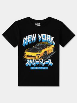 R&B - Cotton Regular Fit Half Sleeve Round Neck Boys T-shirt