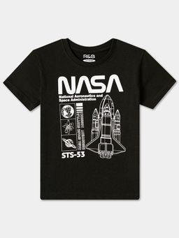 R&B - Cotton Regular Fit Half Sleeve Round Neck Boys T-shirt