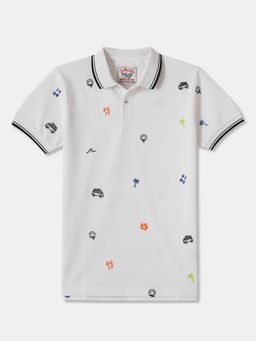 R&B - Cotton Regular Fit Half Sleeve Collar Neck Boys Polo T-shirt