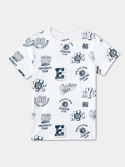 R&B - Cotton Regular Fit Half Sleeve Round Neck Boys T-shirt