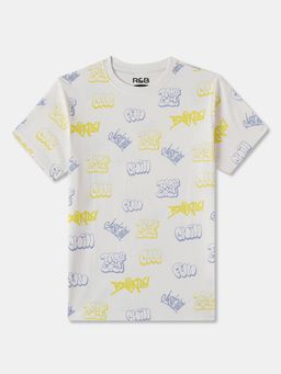 R&B - Cotton Regular Fit Half Sleeve Round Neck Boys T-shirt