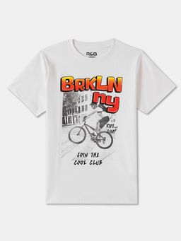 R&B - Cotton Regular Fit Half Sleeve Round Neck Boys T-shirt