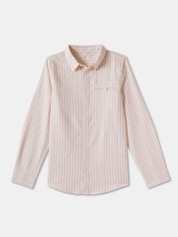 R&B - Cotton Regular Fit Full Sleeve Collar Neck Boys Shirt