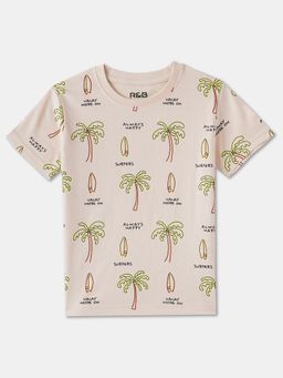 R&B - Cotton Regular Fit Half Sleeve Round Neck Boys T-shirt