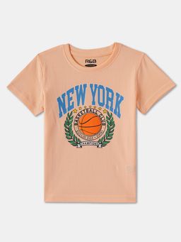 R&B - Cotton Regular Fit Half Sleeve Round Neck Boys T-shirt