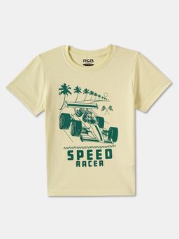 R&B - Cotton Regular Fit Half Sleeve Round Neck Boys T-shirt