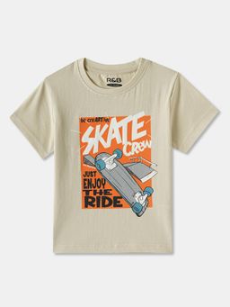 R&B - Cotton Regular Fit Half Sleeve Round Neck Boys T-shirt