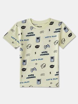 R&B - Cotton Regular Fit Half Sleeve Round Neck Boys T-shirt