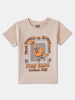 R&B - Cotton Regular Fit Half Sleeve Round Neck Boys T-shirt