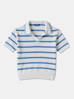 R&B - Cotton Regular Fit Half Sleeve Collar Neck Boys Polo T-shirt