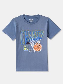 R&B - Cotton Regular Fit Half Sleeve Round Neck Boys T-shirt