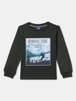 R&B - Cotton Regular Fit Full Sleeve Round Neck Boys T-shirt