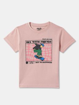 R&B - Cotton Regular Fit Half Sleeve Round Neck Boys T-shirt