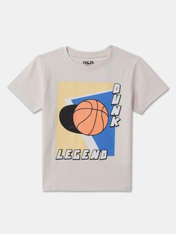 R&B - Cotton Regular Fit Half Sleeve Round Neck Boys T-shirt