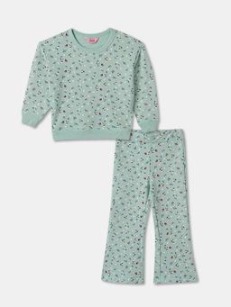 R&B - Floral Print Full Sleeve Knit Co-Ord Set