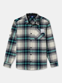 R&B - Cotton Regular Fit Full Sleeve Collar Neck Boys Shirt