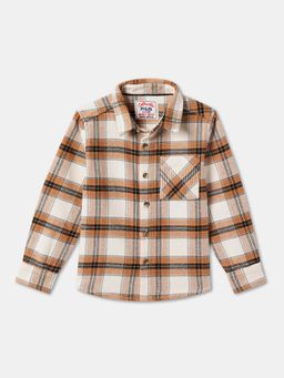 R&B - Flannel Regular Fit Full Sleeve Collar Neck Boys Shirt