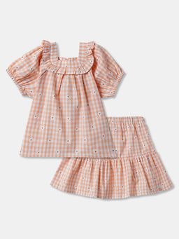 R&B - Floral Half Sleeve Cotton Co-Ord Set