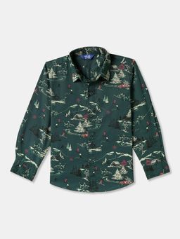 R&B - Cotton Regular Fit Full Sleeve Collar Neck Boys Shirt